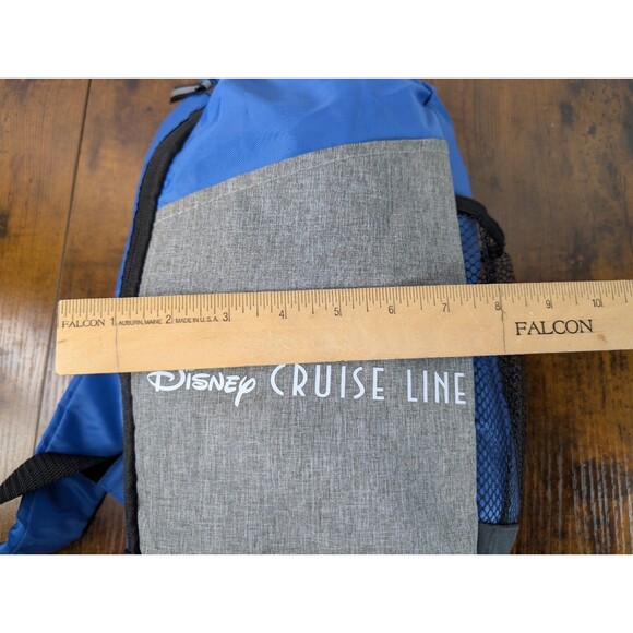 Disney Cruise Line Sling Shoulder Bag Backpack Crossbody Bag Blue Small - Picture 7 of 16